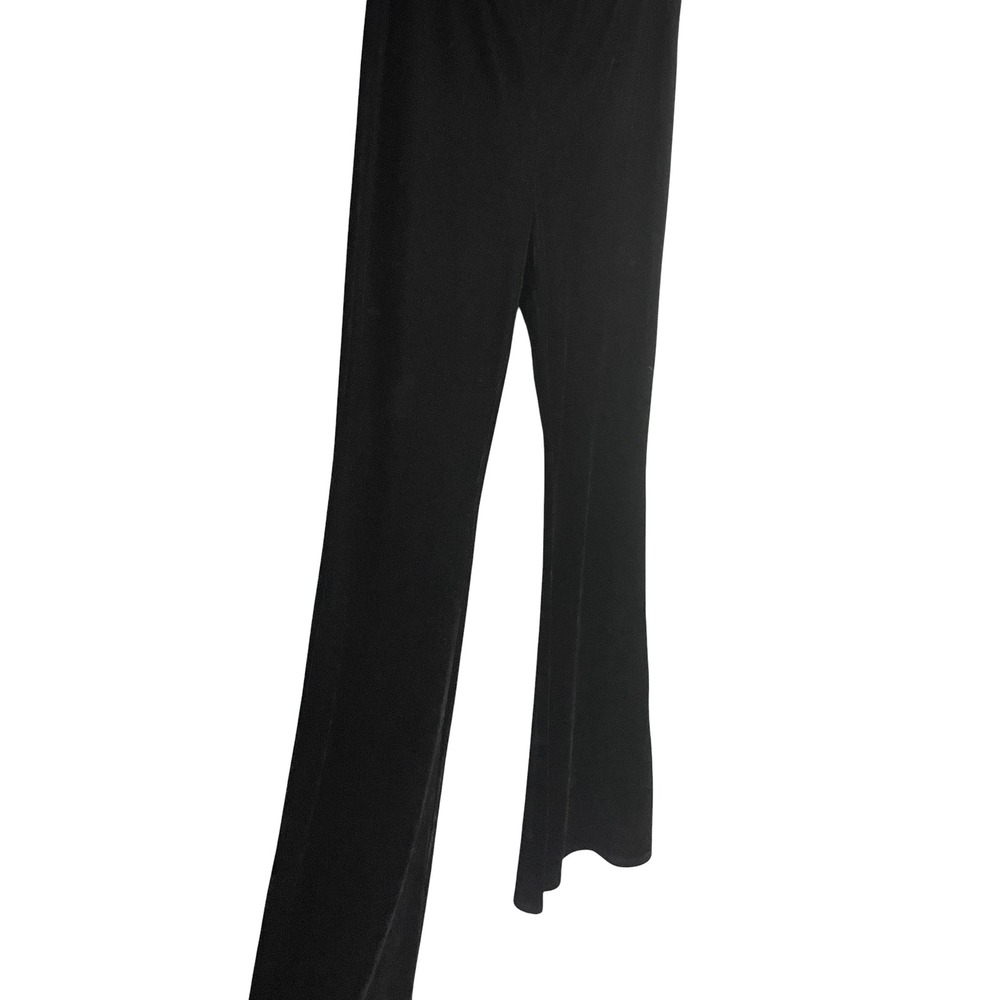 Gypsy Warrior Womens Velvet Flare Pants Size L Black Goth Boho High Rise
